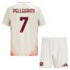 Conjunto (Camiseta+Pantalón Corto) AS Roma Pellegrini 7 Segunda Equipación 2024-25 - Niño